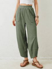 Koisoon Lovelet Elastic Waist Wide Leg Pants