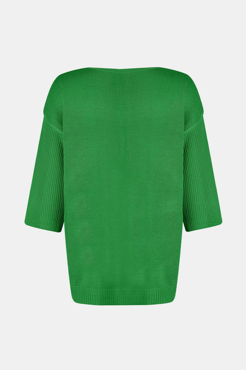 Koisoon V-Neck Three-Quarter Sleeve Knit Top