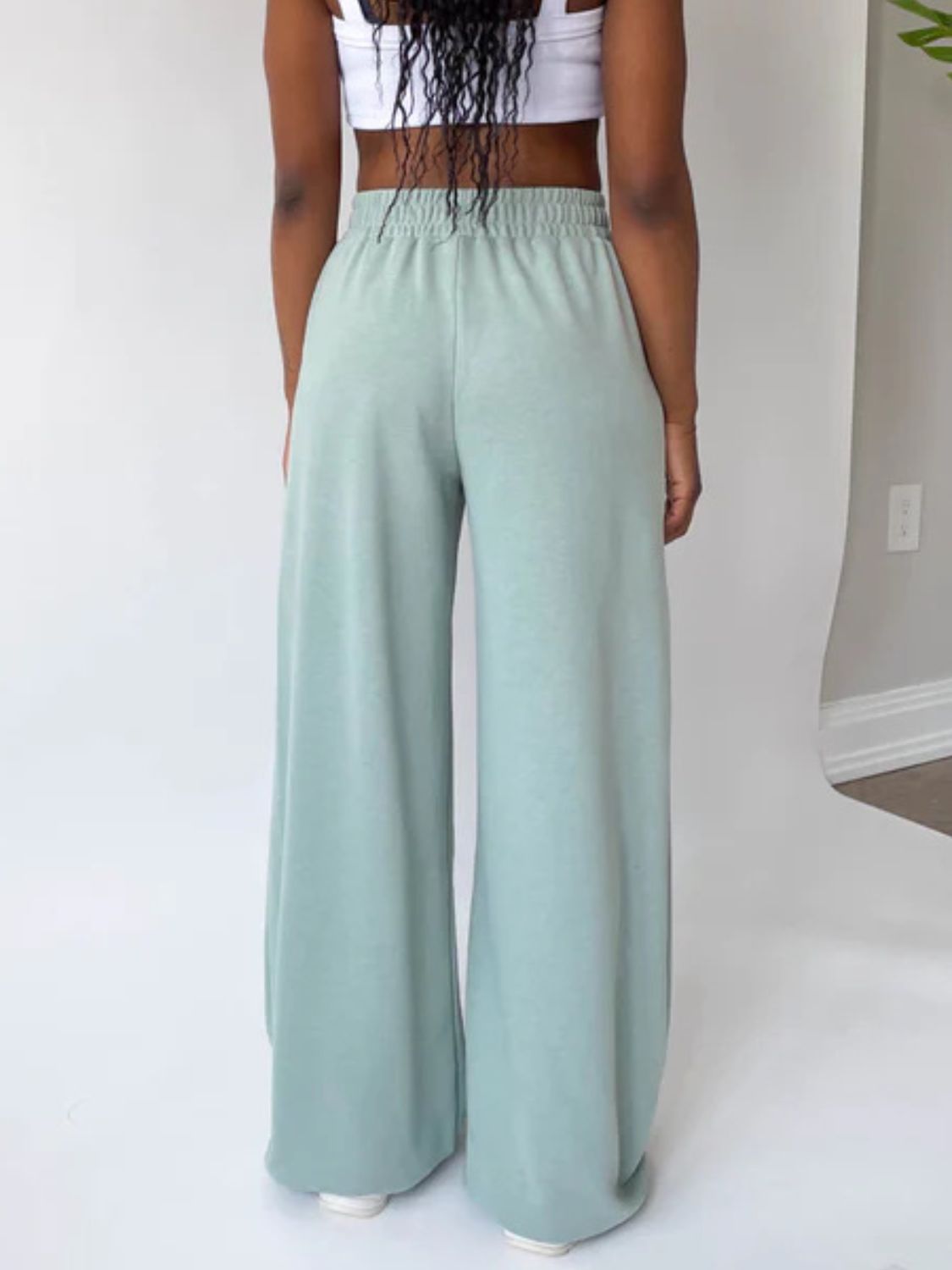 Koisoon Elastic Waist Wide Leg Pants