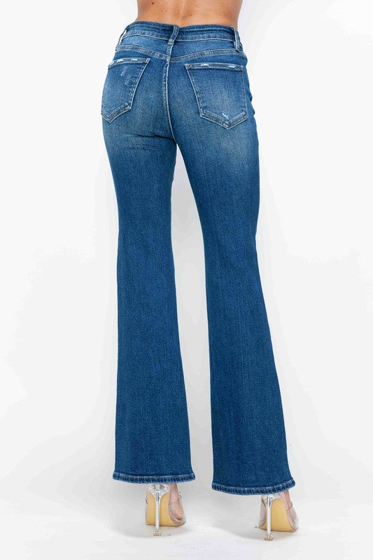 Koisoon  Full Size High Rise Bootcut Jeans with Pockets