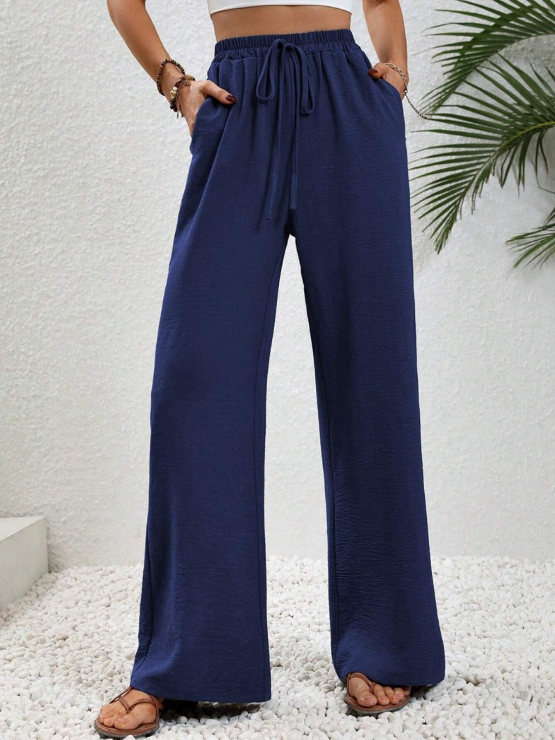 Koisoon Wide Leg Drawstring Pants