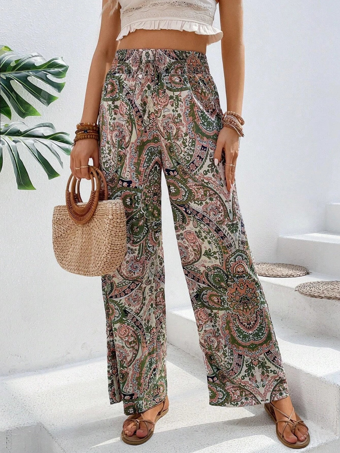 Koisoon Printed Wide Leg Pants