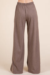 Koisoon Elastic Waist Wide Leg Pants with Pockets