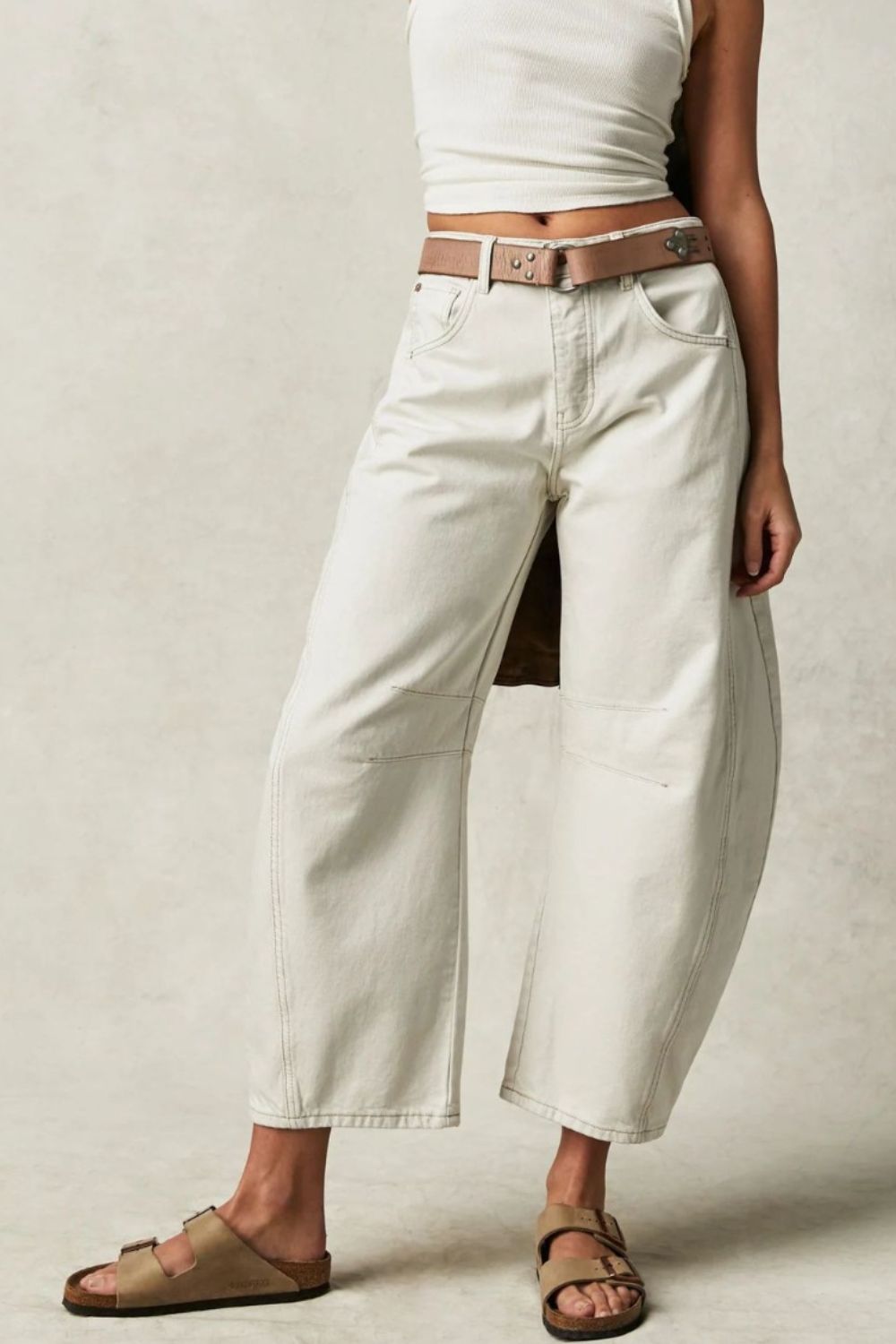 Koisoon Wide Leg Jeans with Pockets