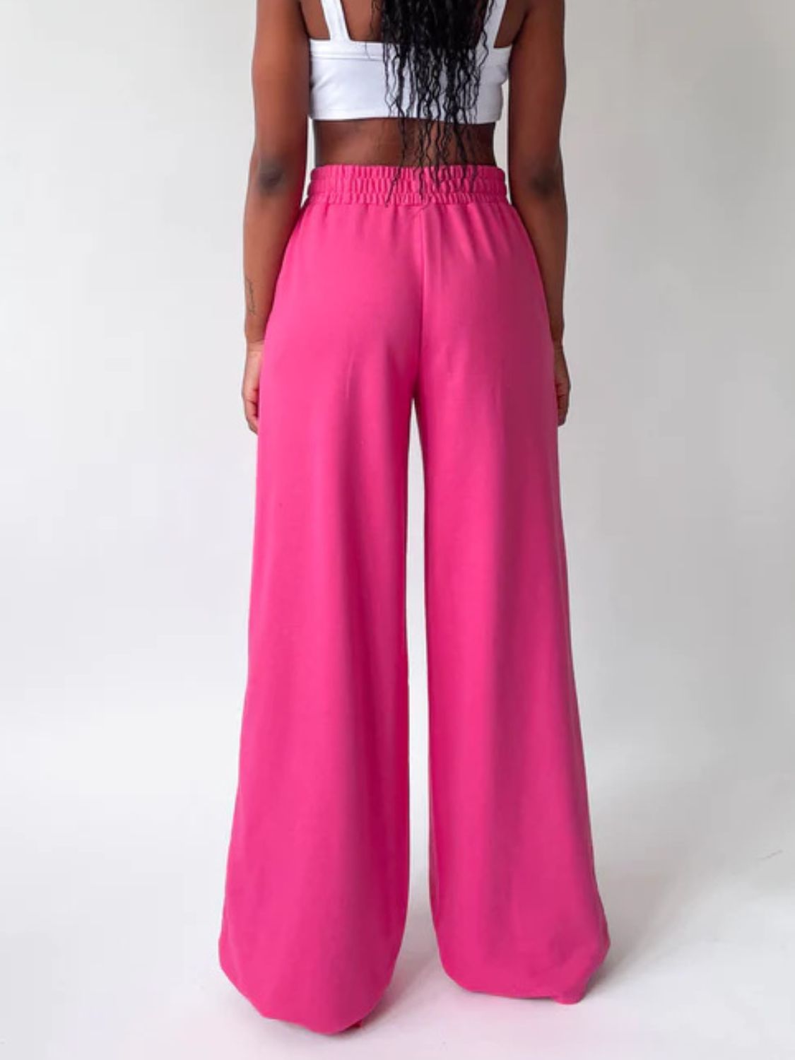 Koisoon Elastic Waist Wide Leg Pants