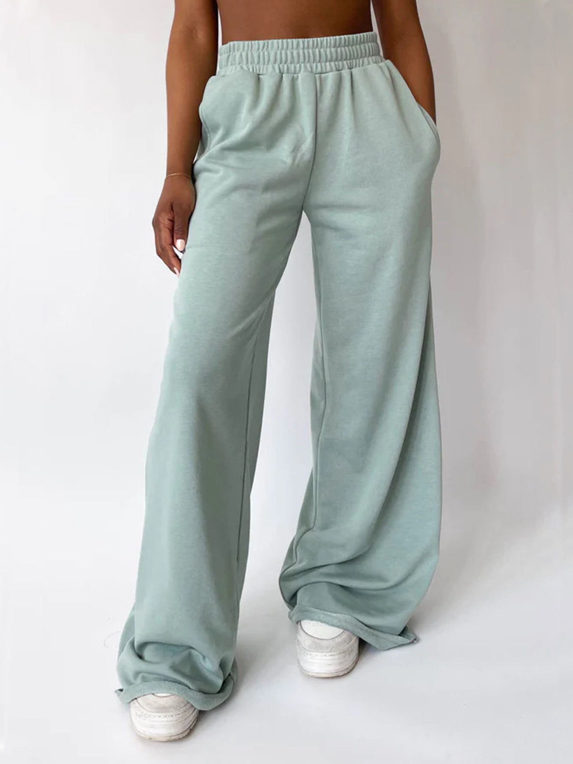 Koisoon Elastic Waist Wide Leg Pants