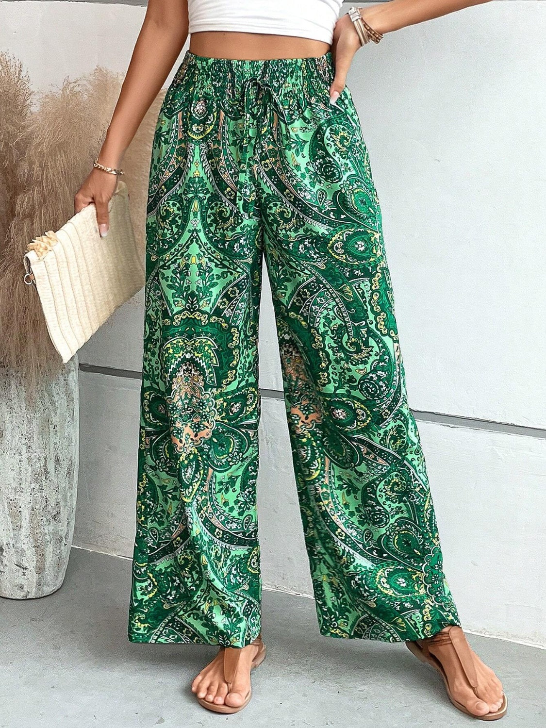 Koisoon Printed Wide Leg Pants