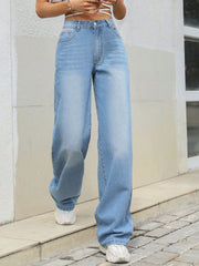 Koisoon Mid Rise Wide Leg Jeans