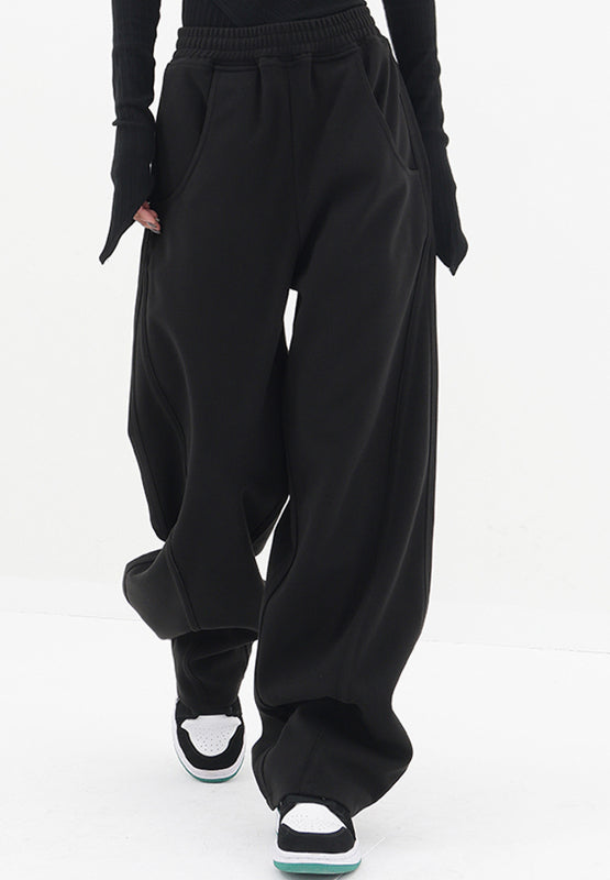 Koisoon Elastic Waist Sweatpants with Pockets