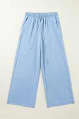 Koisoon Drawstring Wide Leg Jeans