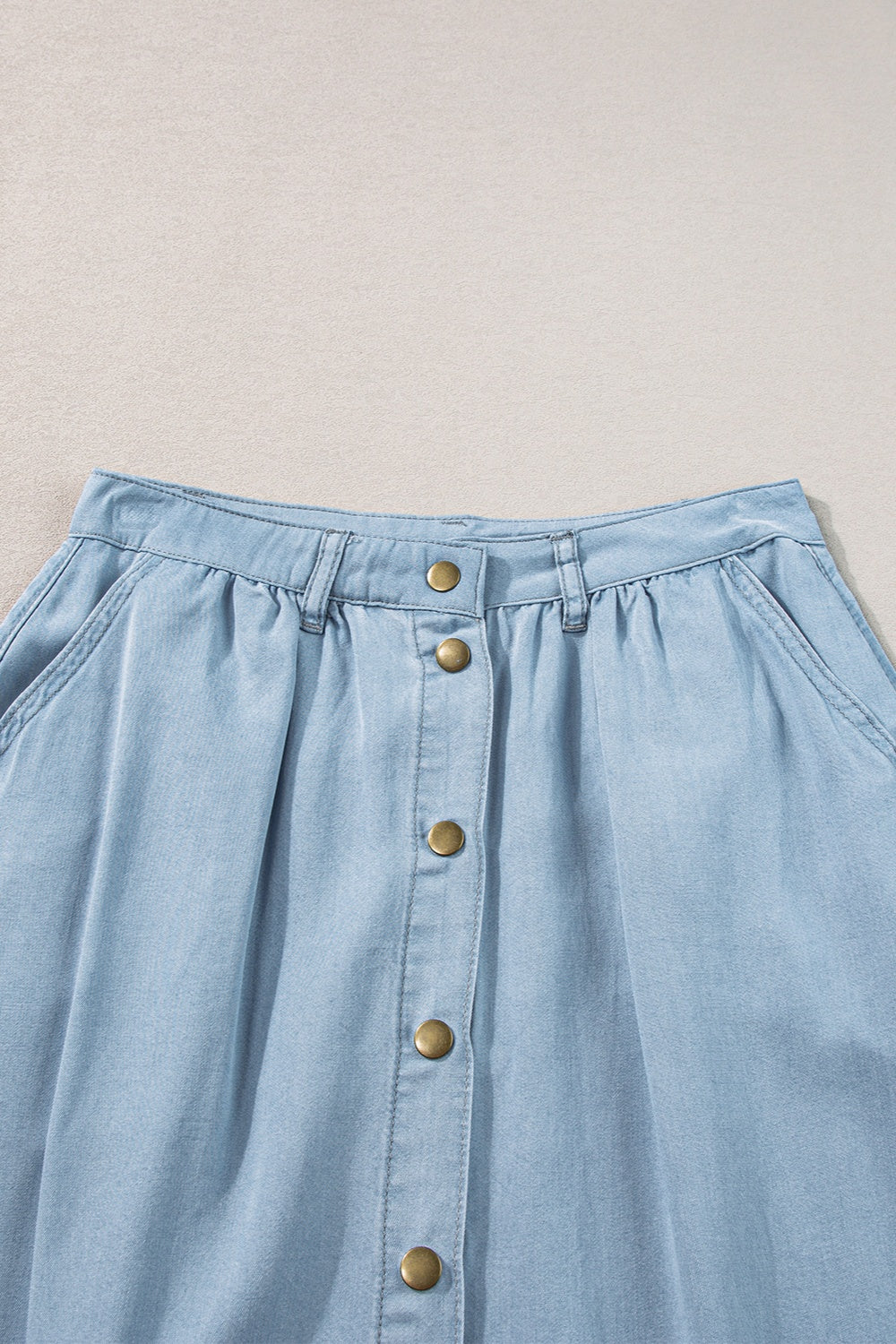 Koisoon  Down High Waist Denim Skirt