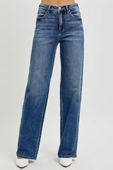 Koisoon Full Size Tummy Control High Rise Jeans