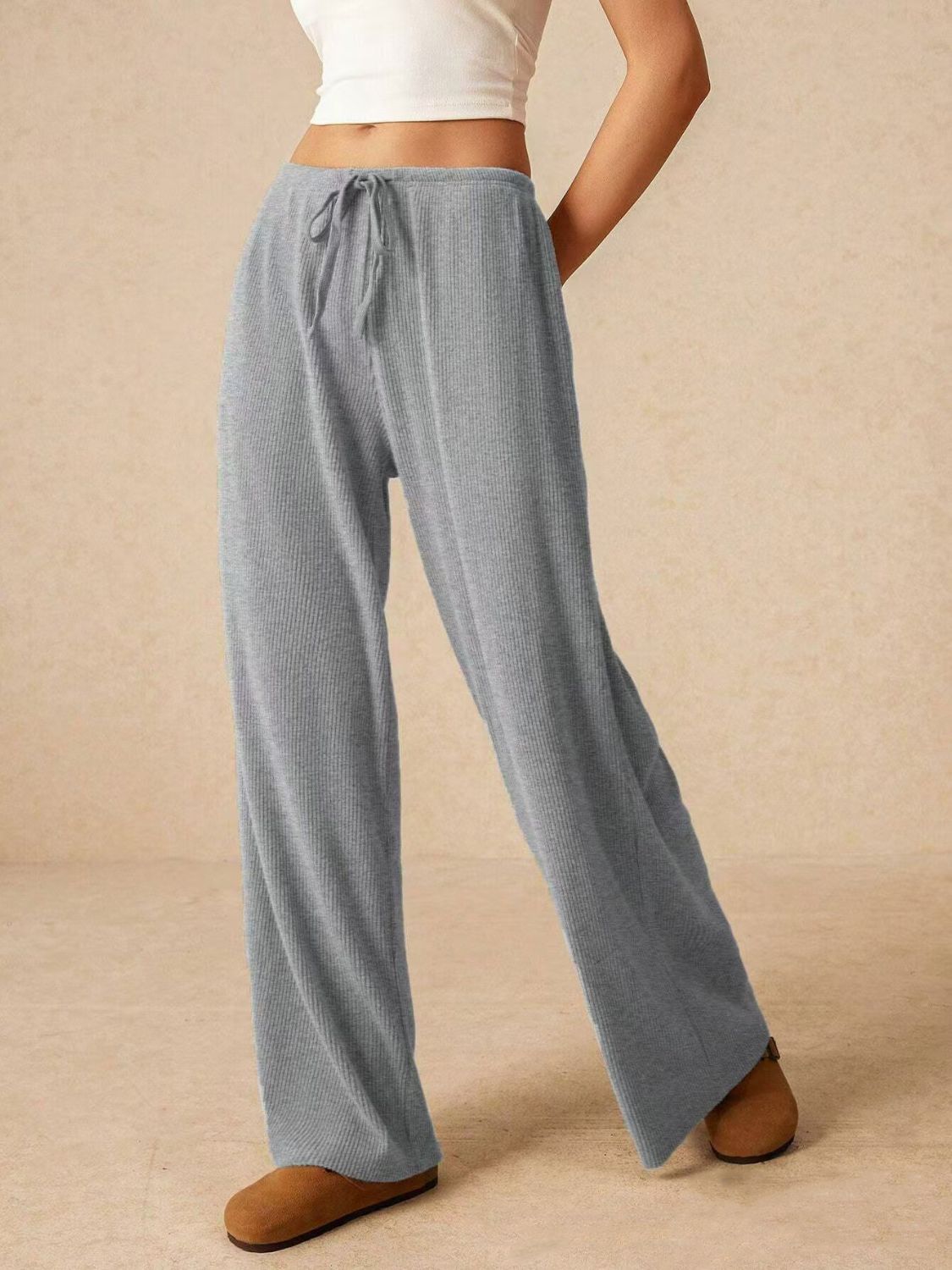 Koisoon Drawstring Wide Leg Pants